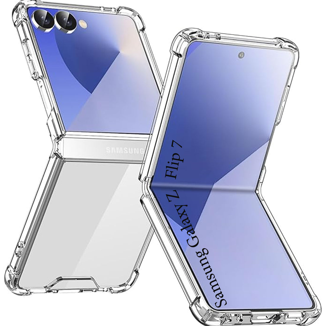 For Samsung Galaxy Z Flip 7 Back Cover ( Shockproof Crystal Clear Case |  Drop & Camera Protection | Hard Polycarbonate)