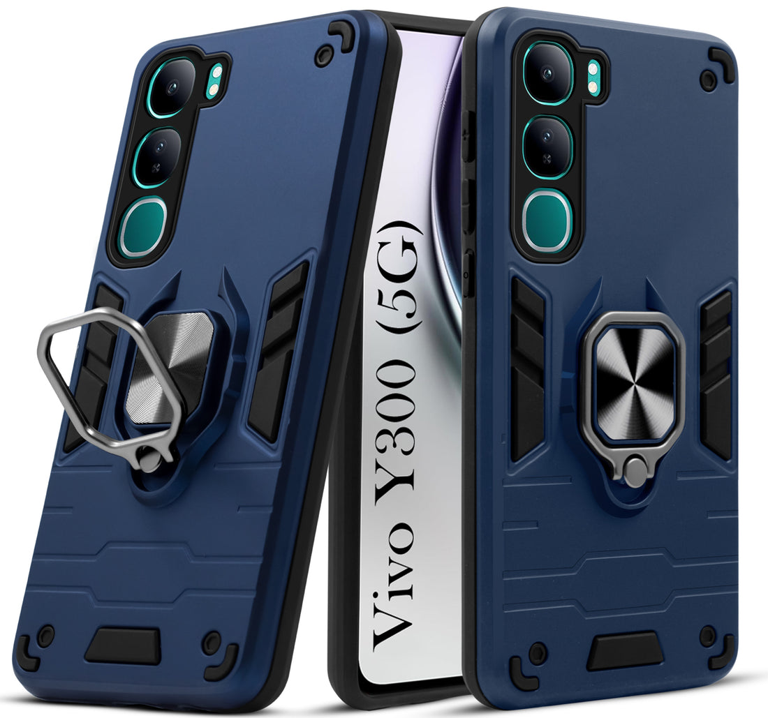 For Vivo Y300 Back Cover Case (Shockproof Polycarbonate Dual Layer Hybrid Armor)