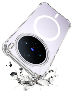 For Vivo X200T Back Cover Shockproof Crystal-Clear (Magsafe Wireless Support | Drop & Camera Protection | Hard Polycarbonate)