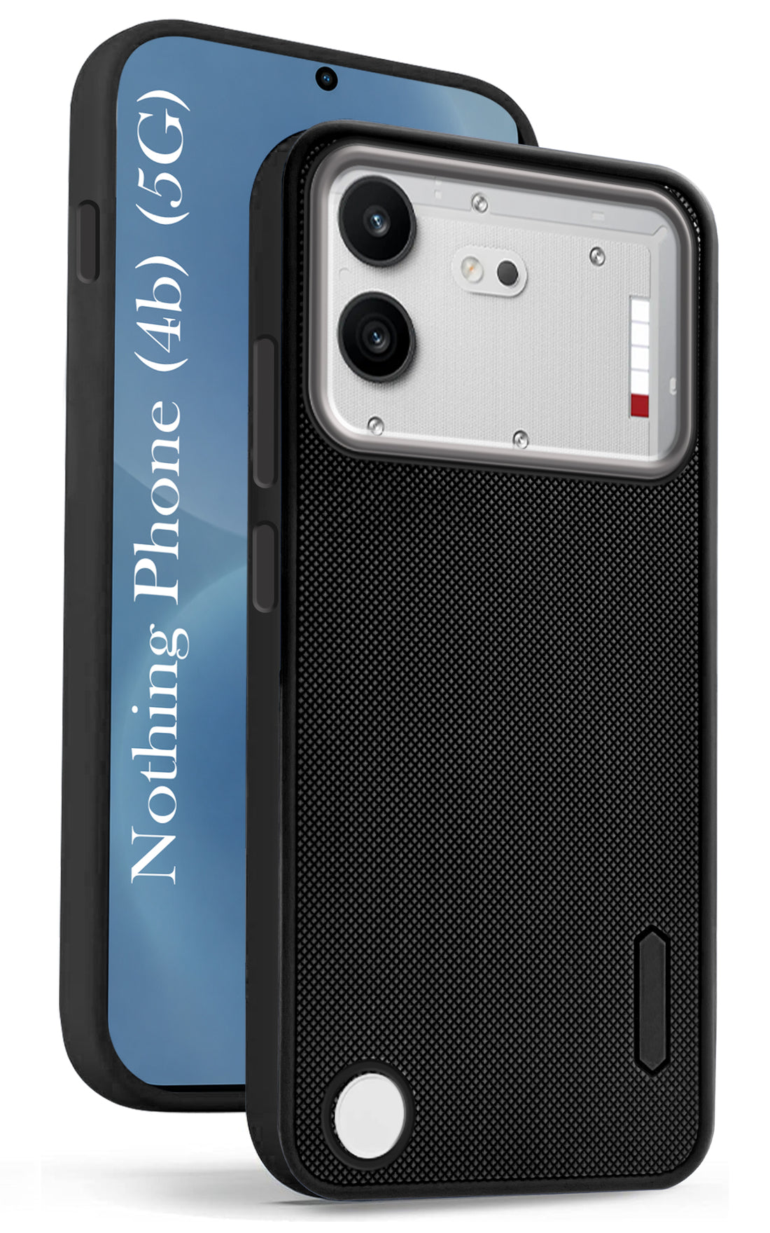 For Nothing Phone 4B 5G Back Cover Case Rubberised (Textured Grip Design| Micro-Fiber Cloth Inside | Slim and Light Weight | Soft Touch and Feel)
