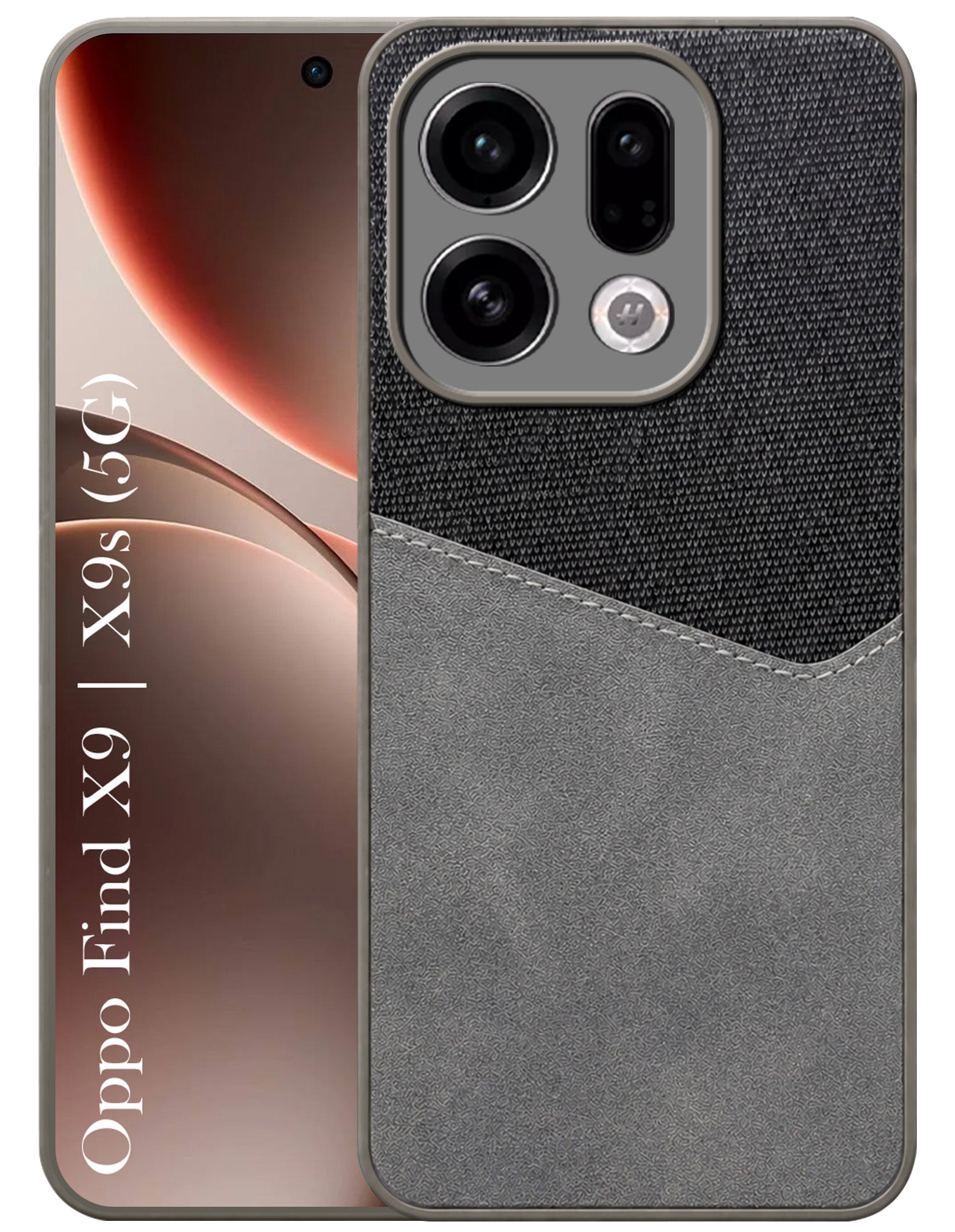 For Oppo Find X9 | Oppo Find X9s Back Cover Case (Dual PU Leather Stitch | Professional Minimalist | Soft and Flexible)