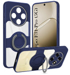 For Oppo F31 Pro Back Cover Case with stand (Built-in Ring Holder Kickstand | Lifetime Anti Yellow | Camera Protection)