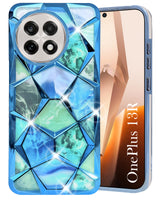 For OnePlus 13R Back Cover Case (Dual Design Glitter Sparkle and Detachable Diamond Print Case | Soft and Flexible)