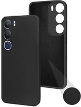 For Vivo Y29 Back Cover Case ( Matte Finish Silicone with Inside Fiber cloth)