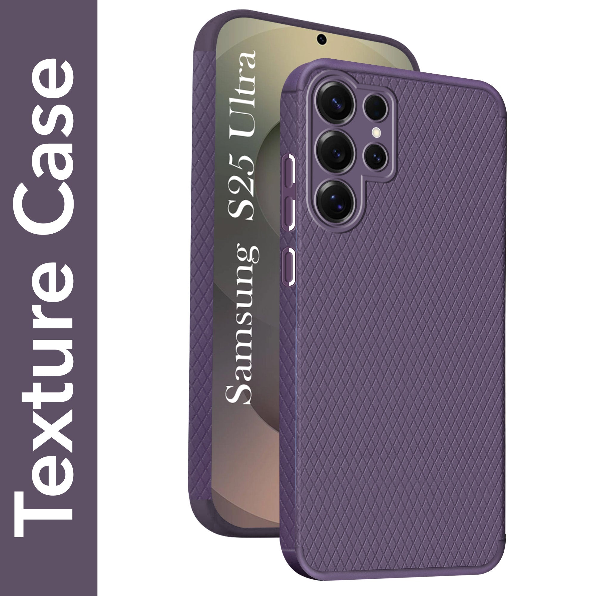For Samsung Galaxy S25 Ultra Back Cover Case (Liquid Silicone | Side Grip | Camera Protection)