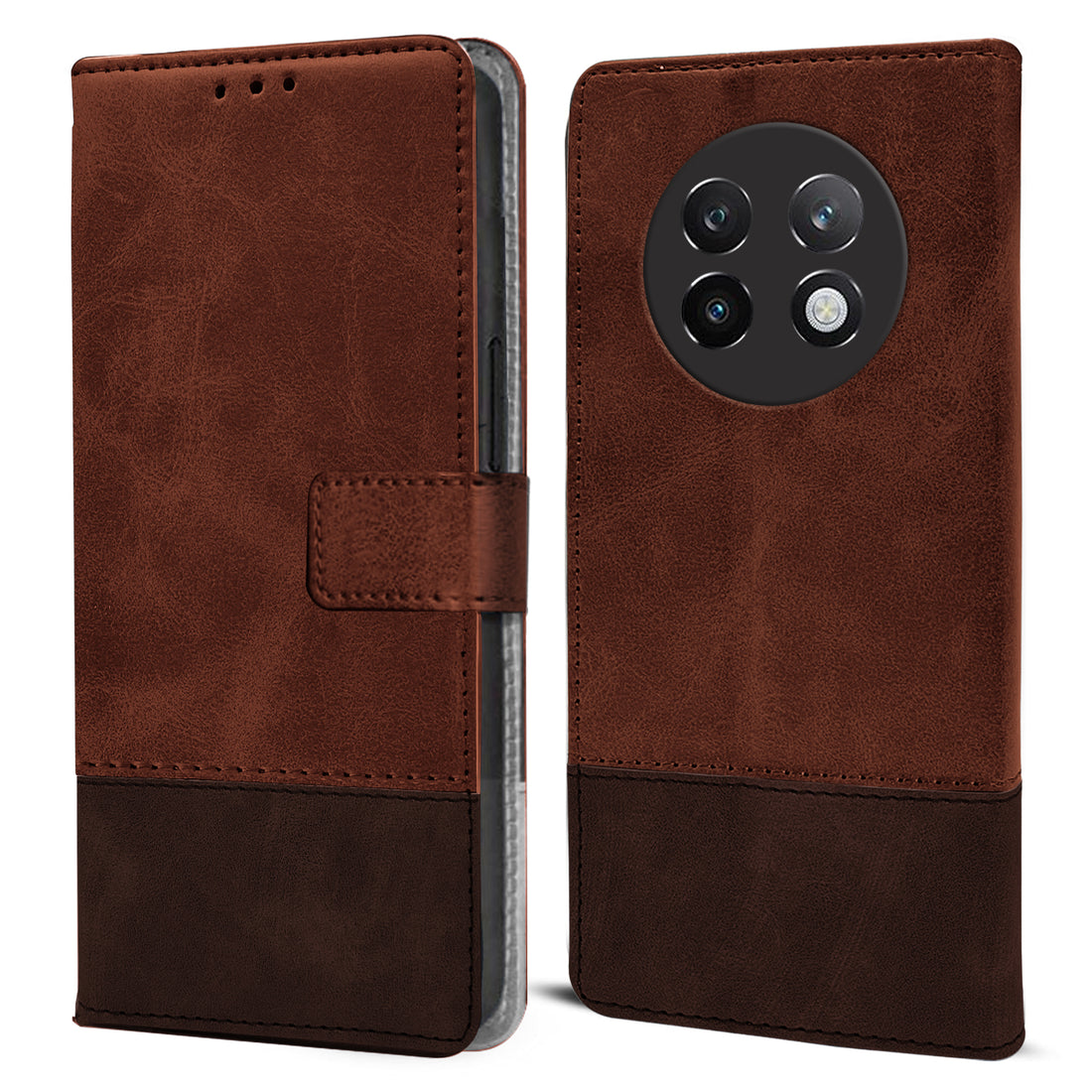 For Realme 13 Plus  Flip Cover Case  ( Professional Dual Leather Wallet with Magnetic Closure)