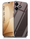 For Oppo A6c 4G Back Cover Case Silicone (Clear Shockproof Case with Camera Protection | Soft and Flexible | Transparent)