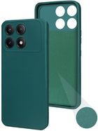 For Xiaomi Redmi K70E Back Cover Case ( Matte Finish Silicone with Inside Fiber cloth)