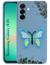 For Samsung Galaxy A26 5G Back Cover Case (Soft Butterfly Embroidery | Women Teen Girls | Camera Protection| Matte Silicone)