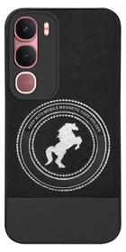 For Vivo Y31 5G Back Cover Case PU Leather Finish (Professional Minimalist Texture | MagSafe Compatile | Camera Protection | Sleek Sober Formal)