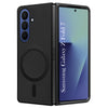 For Samsung Galaxy Z Fold 7 Back Cover Case Leather Finish (MagSafe Wireless Charging Compatible | Inside Microfiber Cloth)