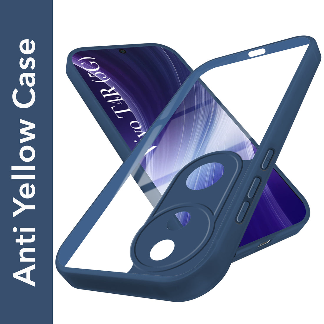 For Vivo T4R Back Cover Case (Lifetime Anti Yellow | Anti Scratch | Crystal Clear Shockproof)