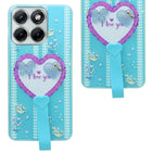 For Motorola Moto Edge 70 Fusion Back Cover Case (3D Cute Heart Strap Holder | Camera Protection | Designer Girls Print)