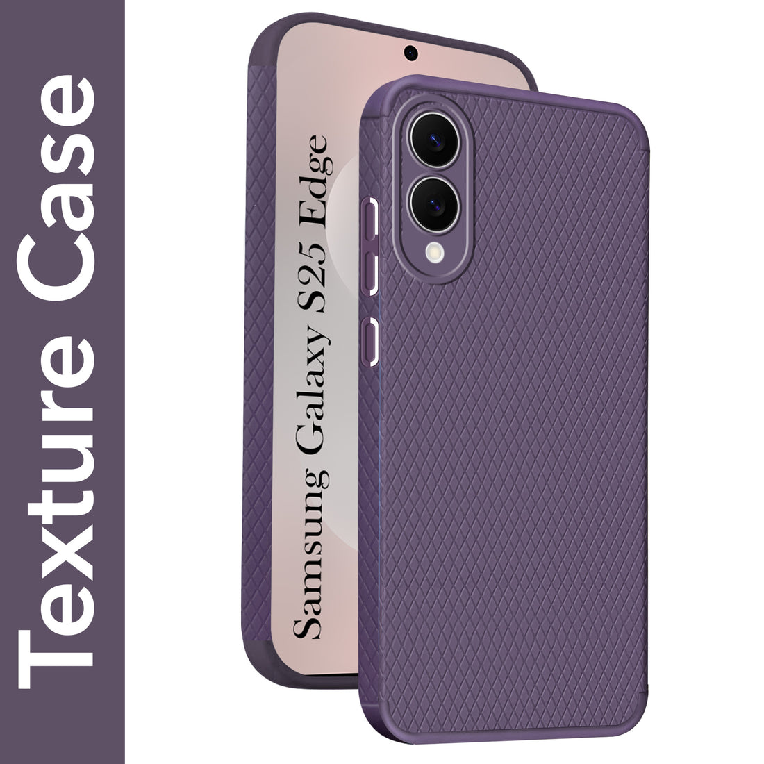 For Samsung Galaxy S25 Edge Back Cover Case (Liquid Silicone | Side Grip | Camera Protection)