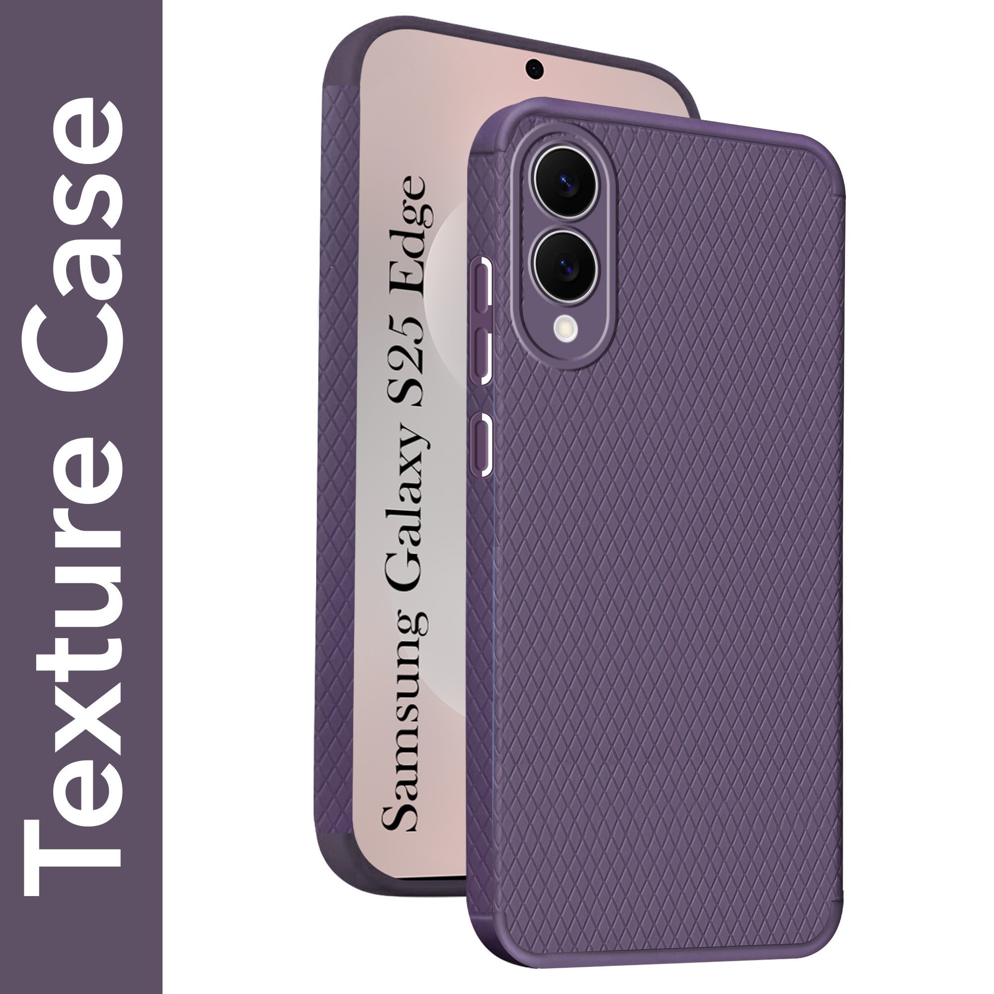 For Samsung Galaxy S25 Edge Back Cover Case (Liquid Silicone | Side Grip | Camera Protection)