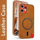 For Nothing CMF Phone 2 Pro Back Cover Case Leather Finish (MagSafe Compatible Wireless Charging | Soft Touch | Camera Bump Protection)
