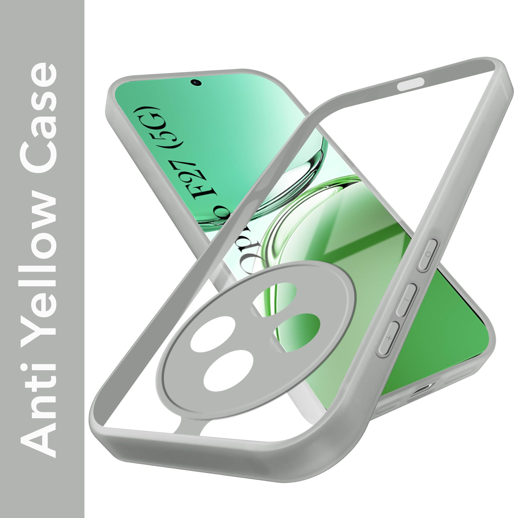 For Oppo F27 5G Back Cover Case (Lifetime Anti Yellow | Anti Scratch | Crystal Clear Shockproof)