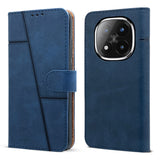 For Redmi Note 14 Pro Plus Flip Cover Case ( Stitched Leather with Magnetic Closure)