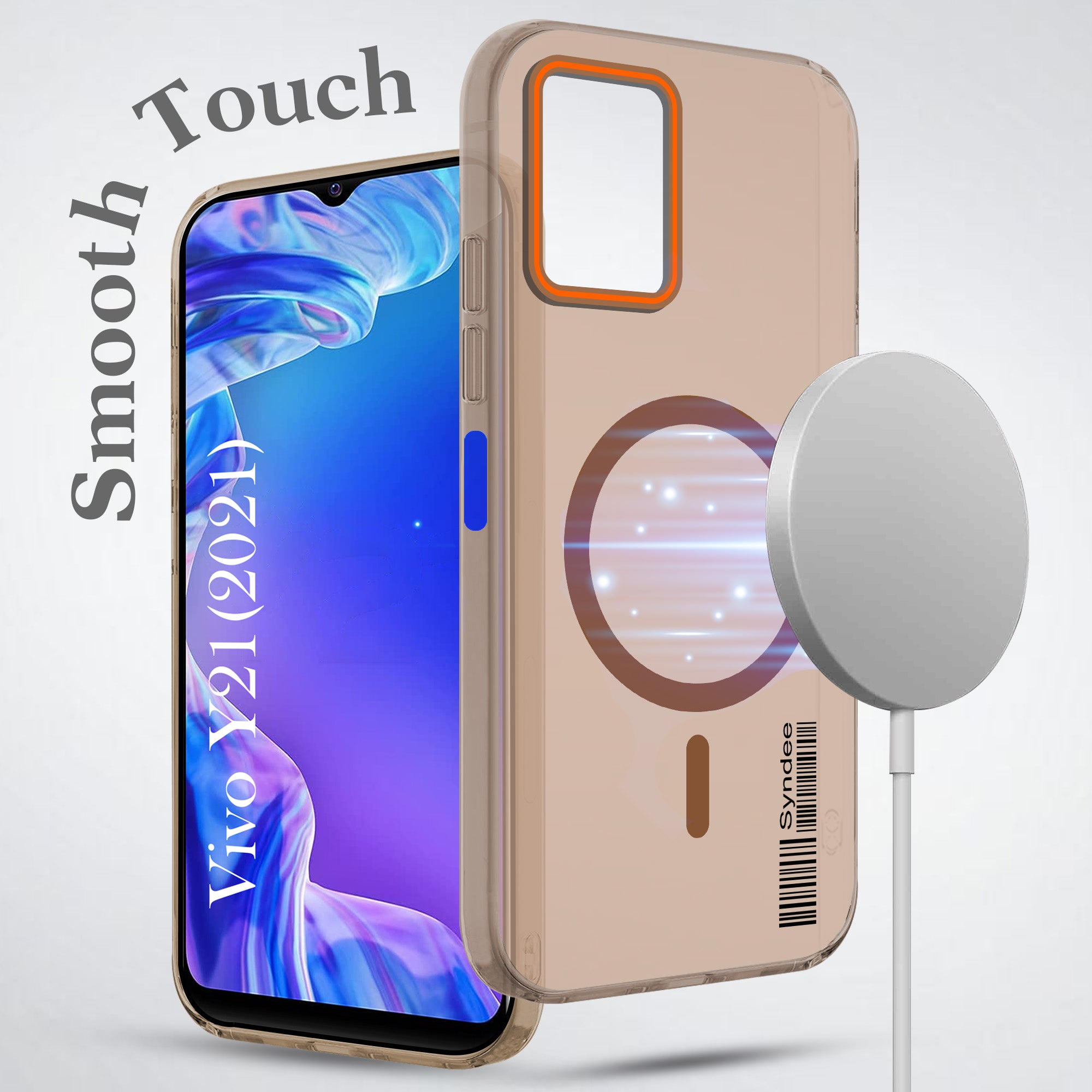 For Vivo Y21 2021 Back Cover Case (Soft Touch | Camera Bump Protection | MagSafe Compatible | Matte Finish)