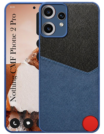 For Nothing CMF Phone 2 Pro Back Cover Case (Dual PU Leather Stitch | Professional Minimalist | Soft and Flexible)