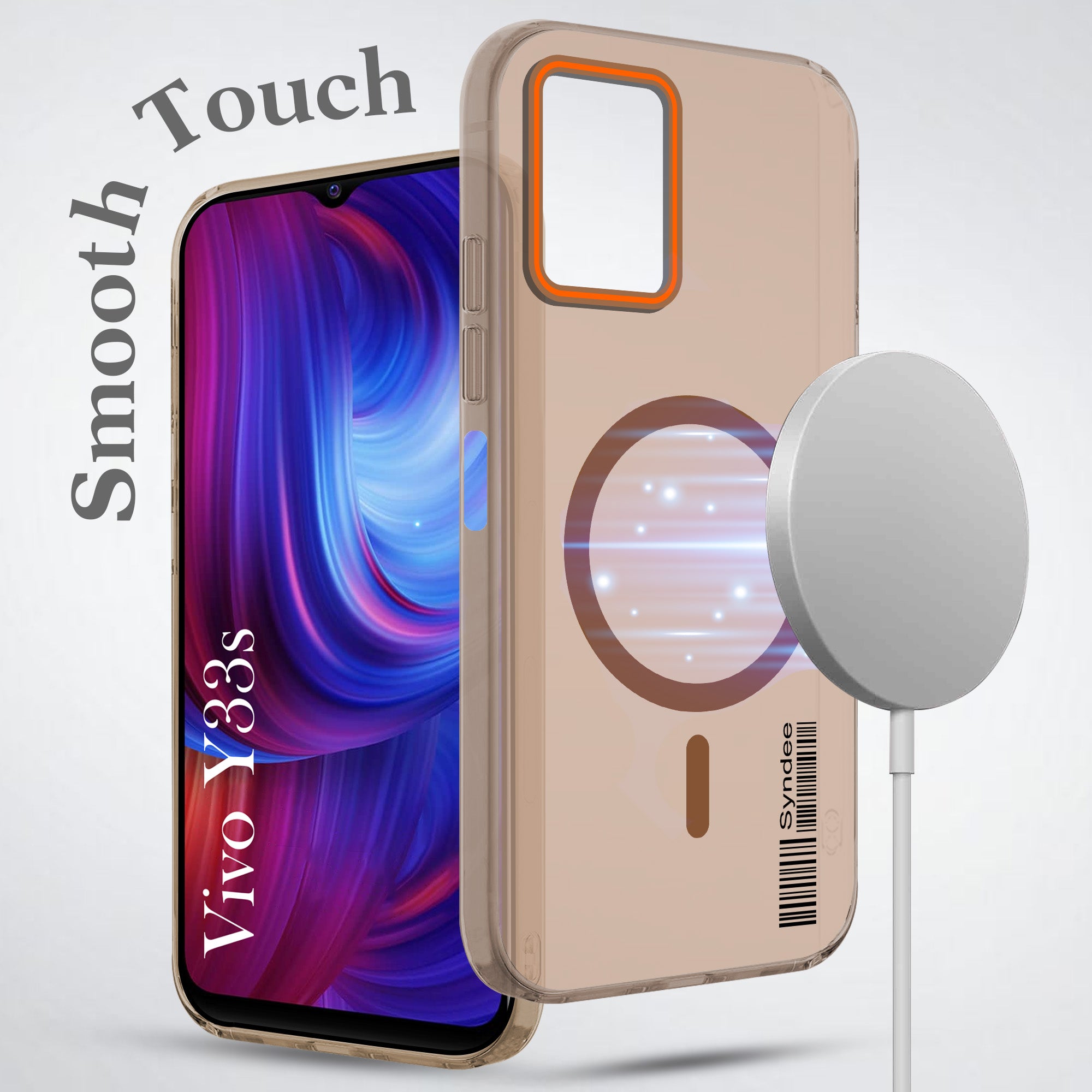 For Vivo Y33s Back Cover Case (Soft Touch | Camera Bump Protection | MagSafe Compatible | Matte Finish)
