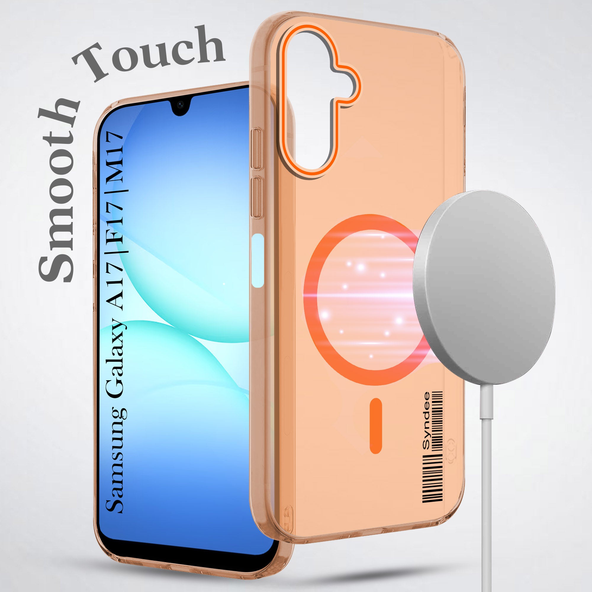 For Samsung Galaxy A17 | Samsung F17 | Samsung M17 5G Back Cover Case (Soft Touch | Camera Bump Protection | MagSafe Compatible | Matte Finish)