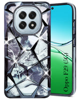 For Oppo F29 Back Cover Case ( Dual Design Glitter Sparkle and Detachable Diamond Print Case | Soft and Flexible)