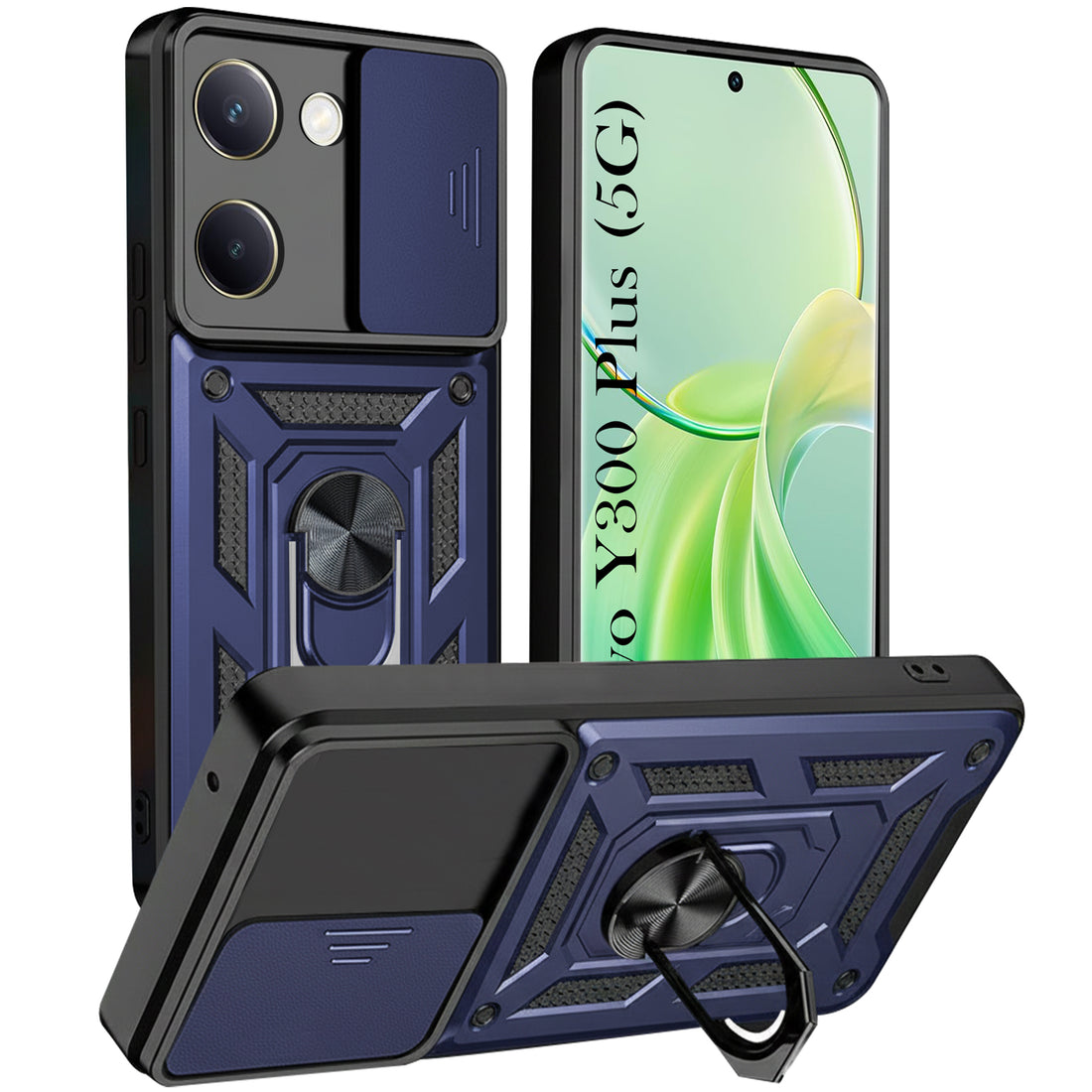For Vivo Y300 Plus Back Cover Case (Hybrid Dual Armor Polycarbonate)