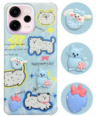 For Oppo Reno 15c Back Cover Case (3D Cute Cartoons | Hard Back Side Soft | Matte Premium Finish | HD Printing)