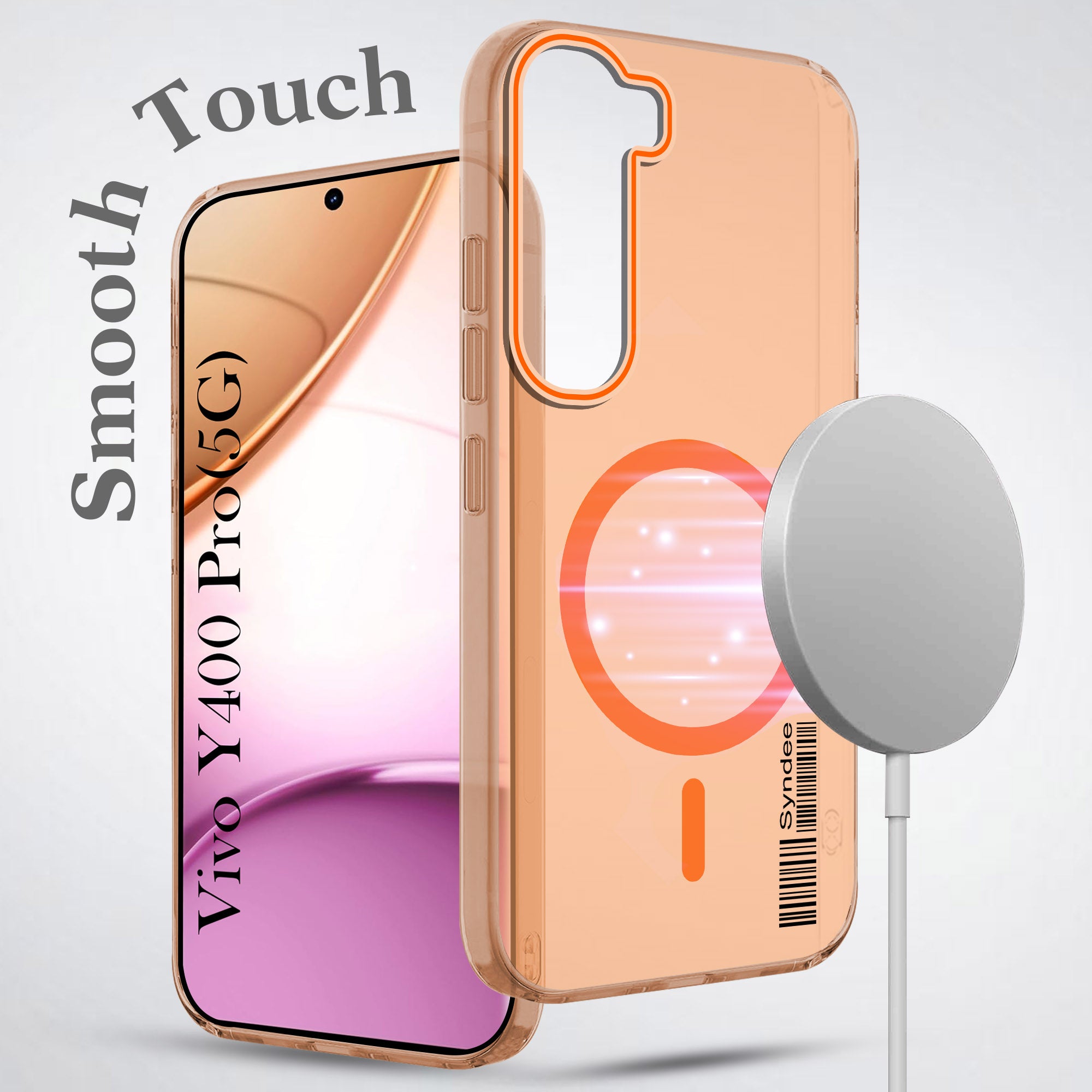 For Vivo Y400 Pro Back Cover Case (Soft Touch | Camera Bump Protection | MagSafe Compatible | Matte Finish)