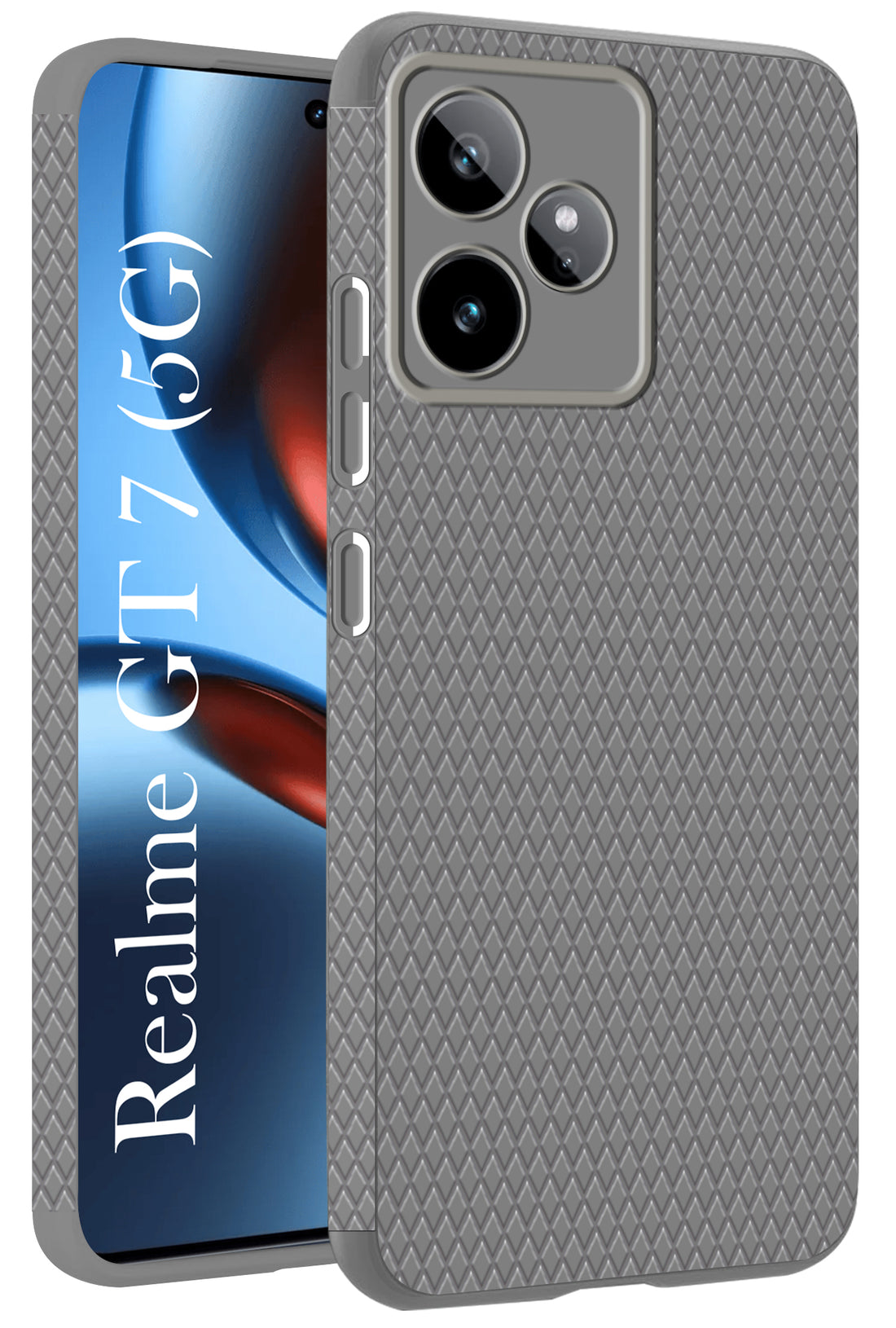 For Realme GT 7 Back Cover Case (Liquid Silicone | Side Grip | Camera Protection)