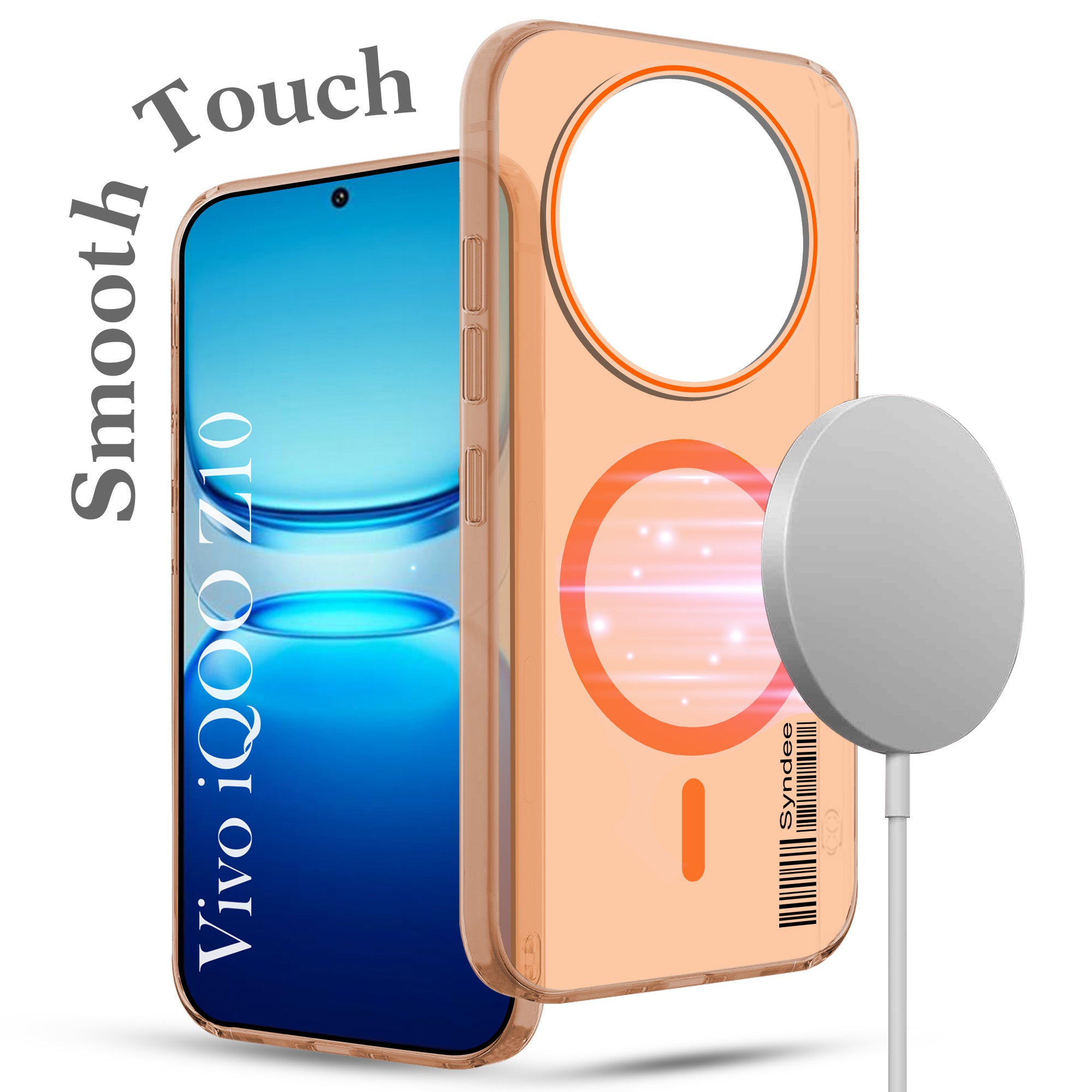 For Vivo iQOO Z10 Back Cover Case (Soft Touch | Camera Bump Protection | MagSafe Compatible | Matte Finish)