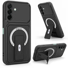 For Samsung Galaxy A26 5G Back Case Cover Metallic (Hybrid Armor Kickstand | MagSafe Compatible | Camera Protection Shockproof)