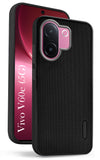 For Vivo V60e Back Cover Case Rubberised(Textured Grip Design | Micro-Fiber Cloth Inside | Slim and Light Weight | Soft Touch and Feel)