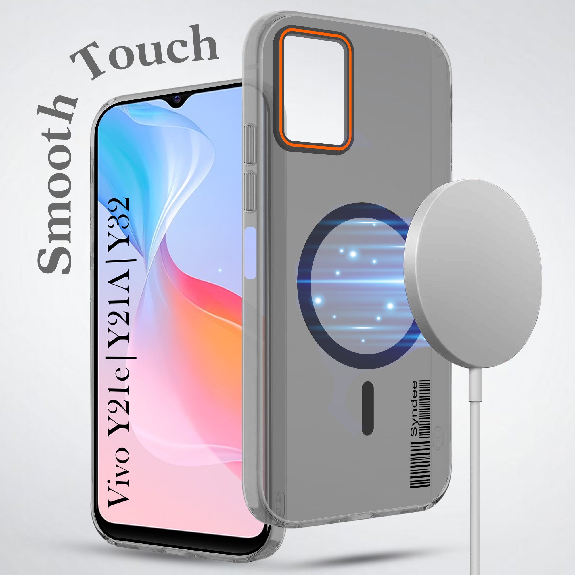 For Vivo Y21e | Vivo Y21A | Vivo Y32 Back Cover Case (Soft Touch | Camera Bump Protection | MagSafe Compatible | Matte Finish)