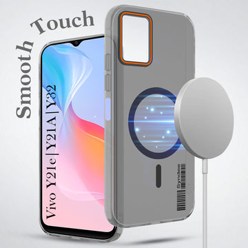 For Vivo Y21e | Vivo Y21A | Vivo Y32 Back Cover Case (Soft Touch | Camera Bump Protection | MagSafe Compatible | Matte Finish)