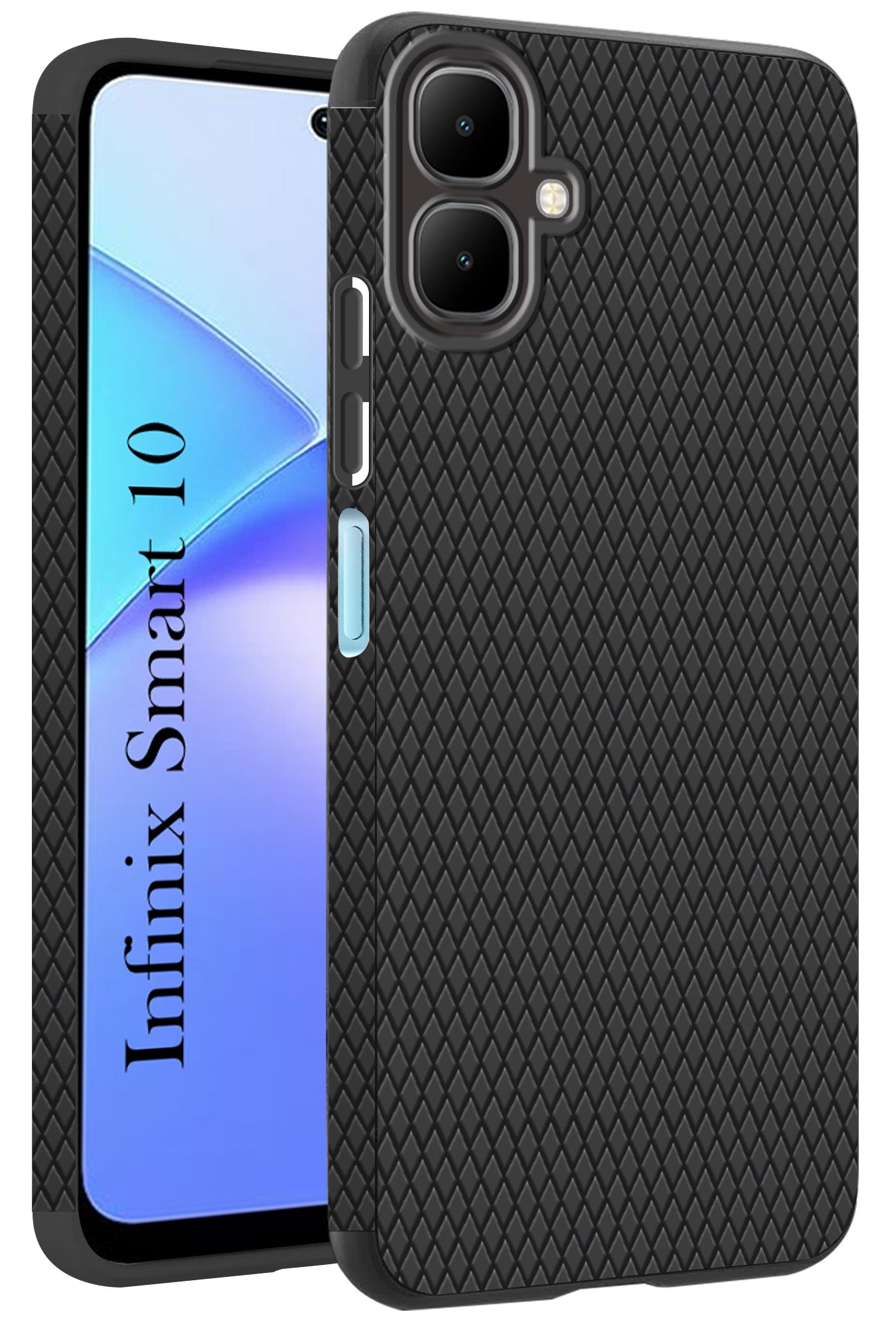 For Infinix Smart 10 Back Cover Case (Liquid Silicone | Side Grip | Camera Protection)
