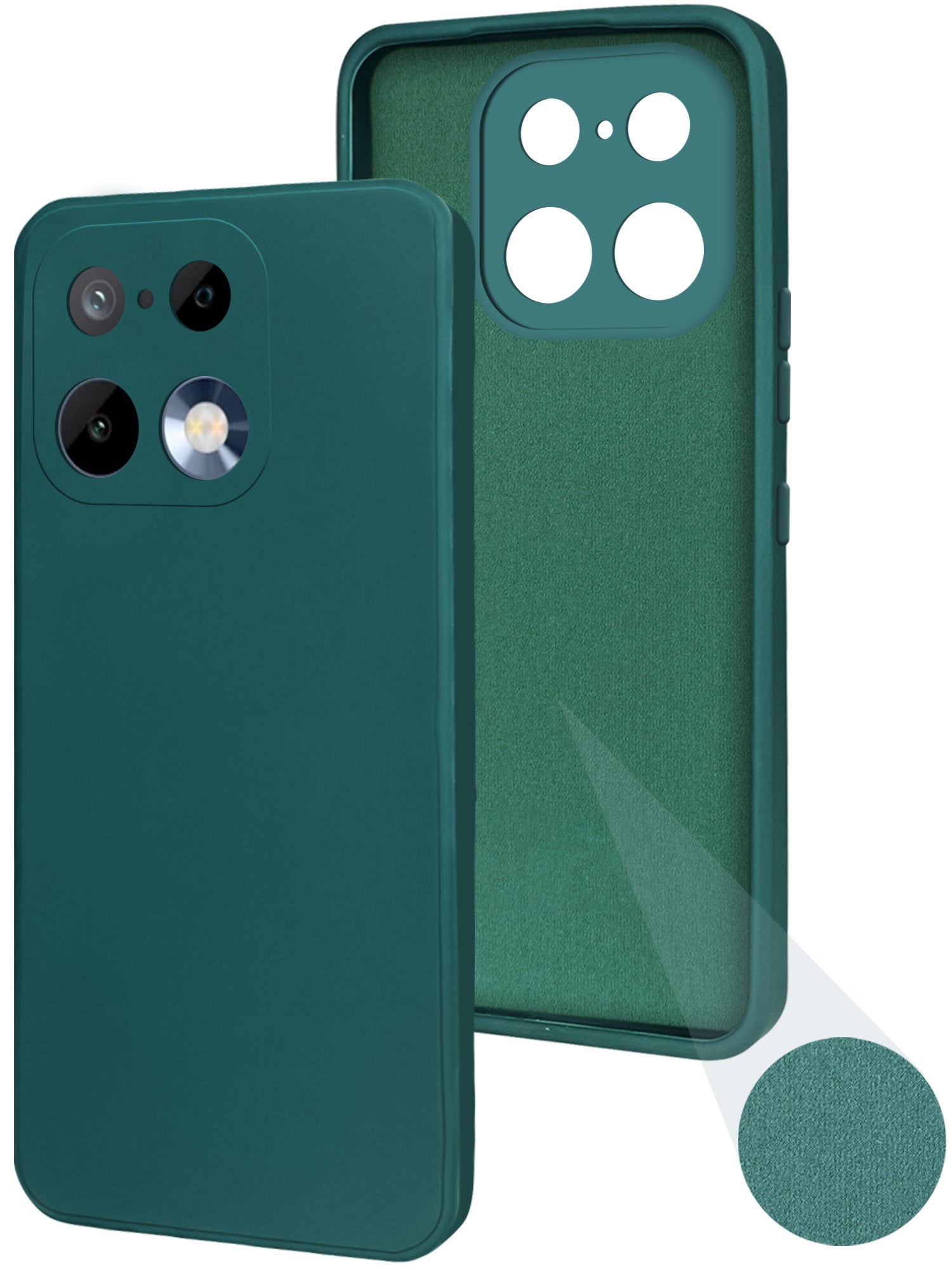 For Realme 16 Pro Back Cover Case (Matte Finish Silicone with Inside Fiber cloth)