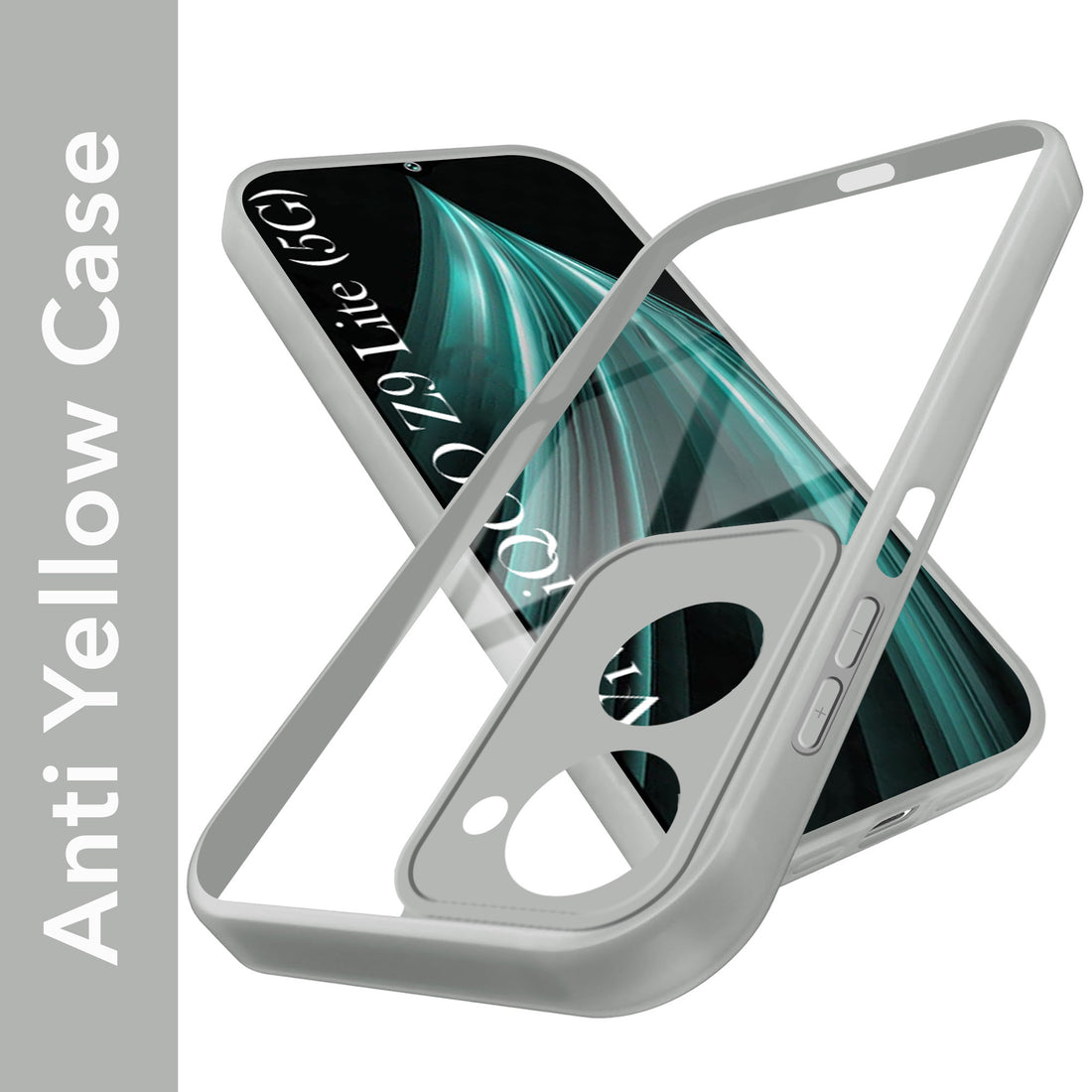 For Vivo iQOO Z9 Lite Back Cover Case (Lifetime Anti Yellow | Anti Scratch | Crystal Clear Shockproof)