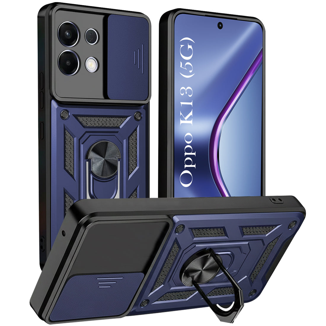 For Oppo K13 Back Cover Case (Hybrid Dual Armor Polycarbonate)
