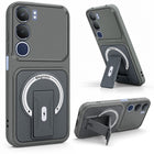 For Vivo Y29 Back Case Cover Metallic (Hybrid Armor Kickstand | MagSafe Compatible | Camera Protection Shockproof)