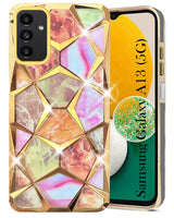 For Samsung Galaxy A13 5G Back Cover Case (Dual Design Glitter Sparkle and Detachable Diamond Print Case | Soft and Flexible)