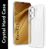 For Poco C71 Back Cover Case (Hybrid Crystal panel with Side Soft PU | Camera Protection | HD Clear Shockproof)