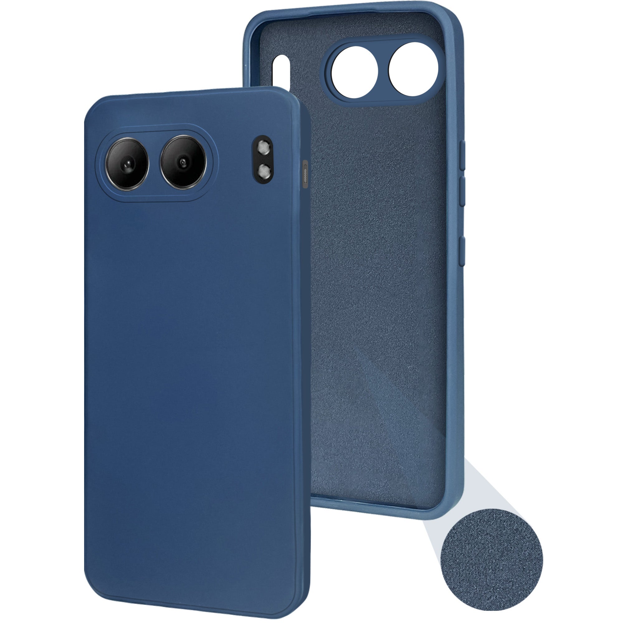 For Oneplus Nord 4 Back Cover Case (Matte Finish Silicone with Inside Fiber Cloth |Black)
