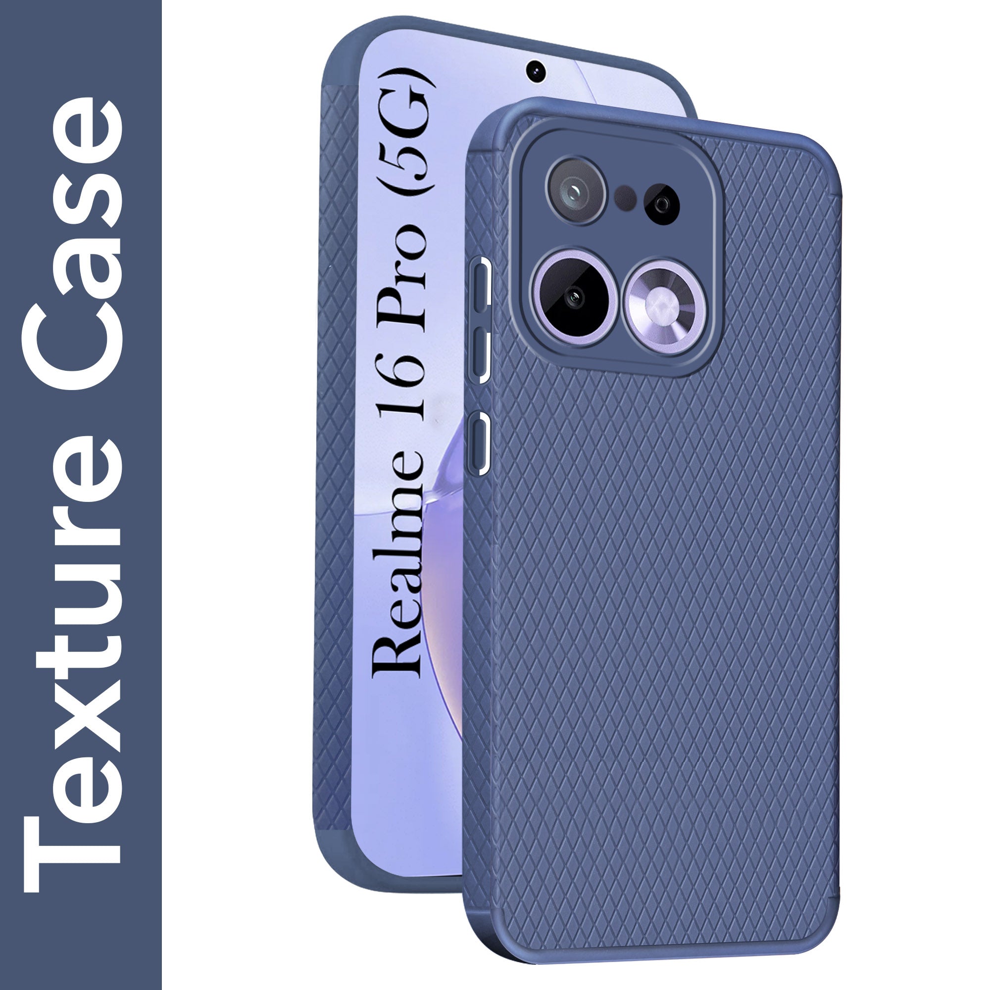 For Realme 16 Pro Back Cover Case Liquid Silicone (Camera Protection | Side Grip Texture | Soft and Flexible)