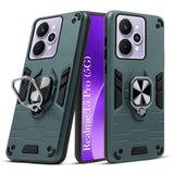 For Realme 15 Pro Back Cover Case Hybrid Armor (Shockproof Dual Layer Polycarbonate |Ring Holder Kickstand)