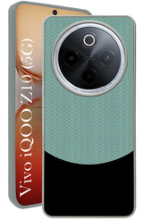For Vivo iQOO Z10 Back Cover Case (Elegant PU Leather Finish | Premium Minimalist Professional | Camera Protection Bump)