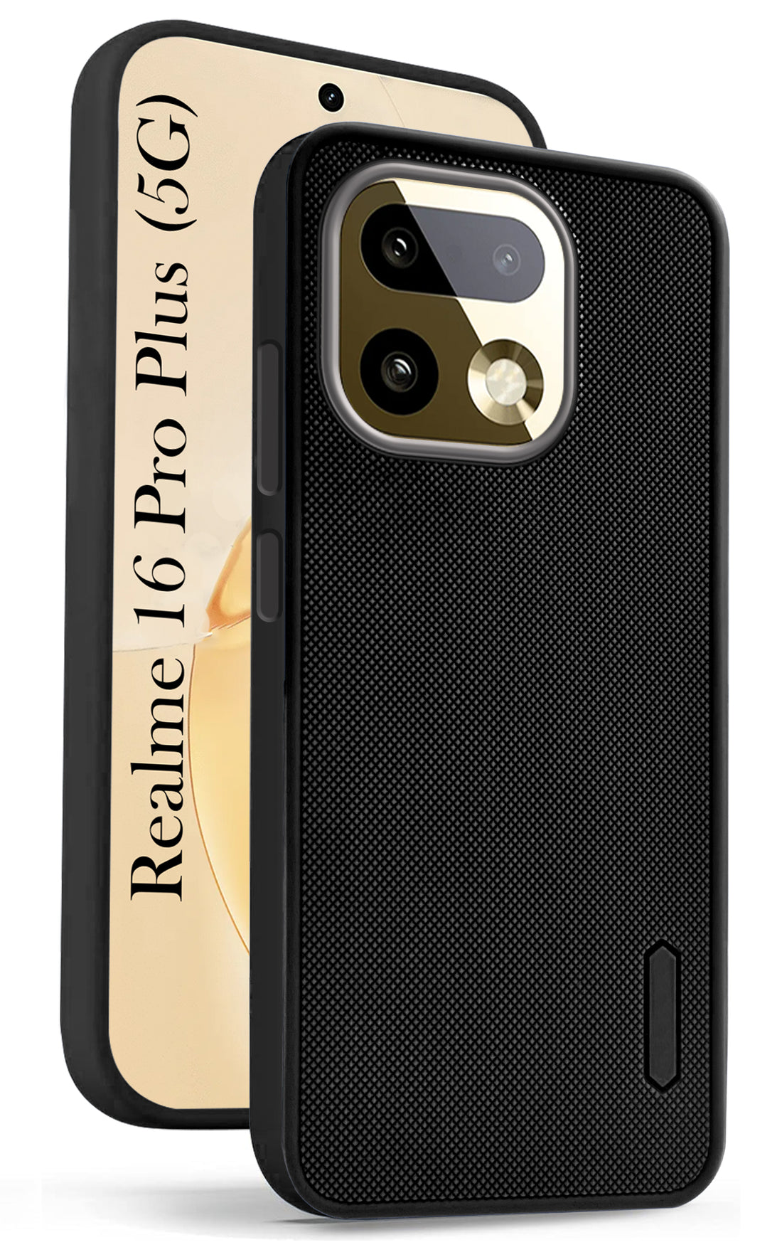 For Realme 16 Pro Plus 5G Back Cover Case Rubberised (Textured Grip Design | Micro-Fiber Cloth Inside | Slim and Light Weight | Soft Touch and Feel)