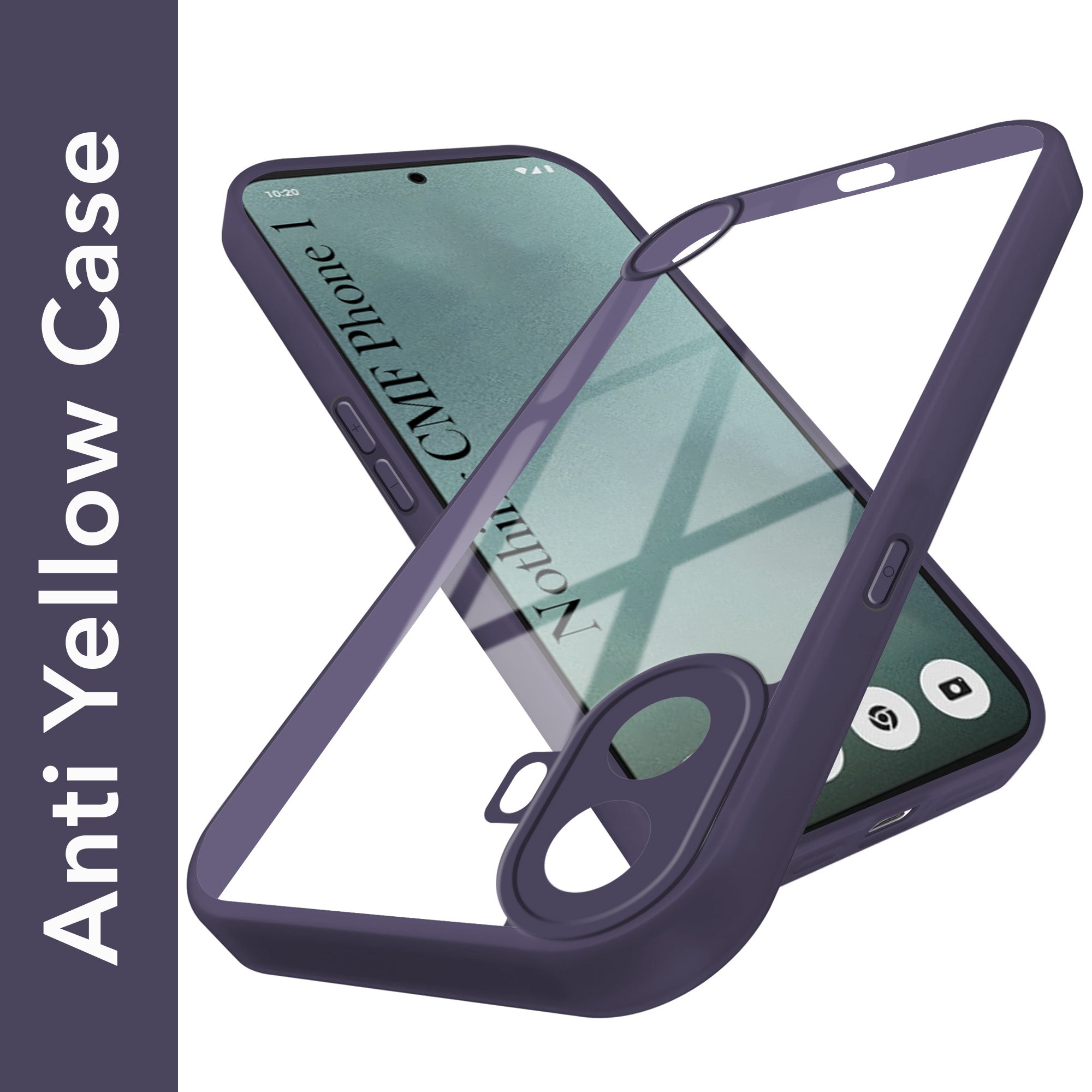 For Nothing CMF Phone 1 Back Cover Case Ultra-Hybrid (Lifetime Anti Yellow | Anti Scratch | Crystal Clear Shockproof)