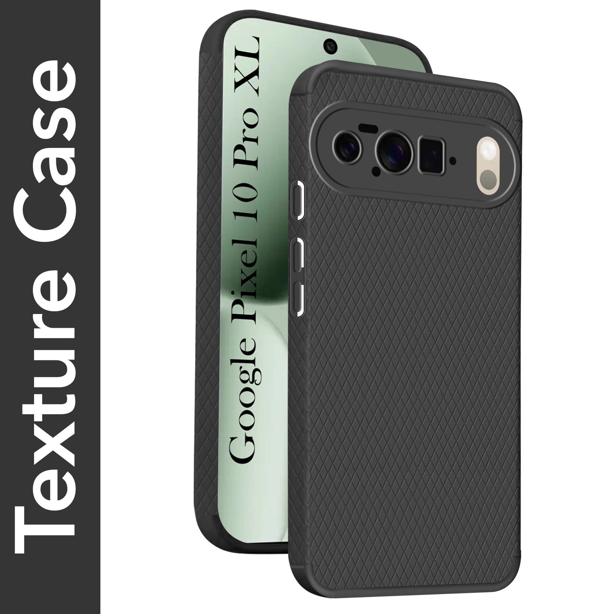 For Google Pixel 10 Pro XL Back Cover Case Liquid Silicone (Camera Protection | Side Grip Texture | Soft and Flexible)